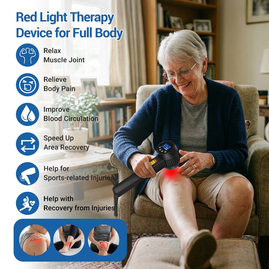 8W Red Light Therapy Device 650nm 808nm Cold Laser Joint Muscle Pain Relief LLLT