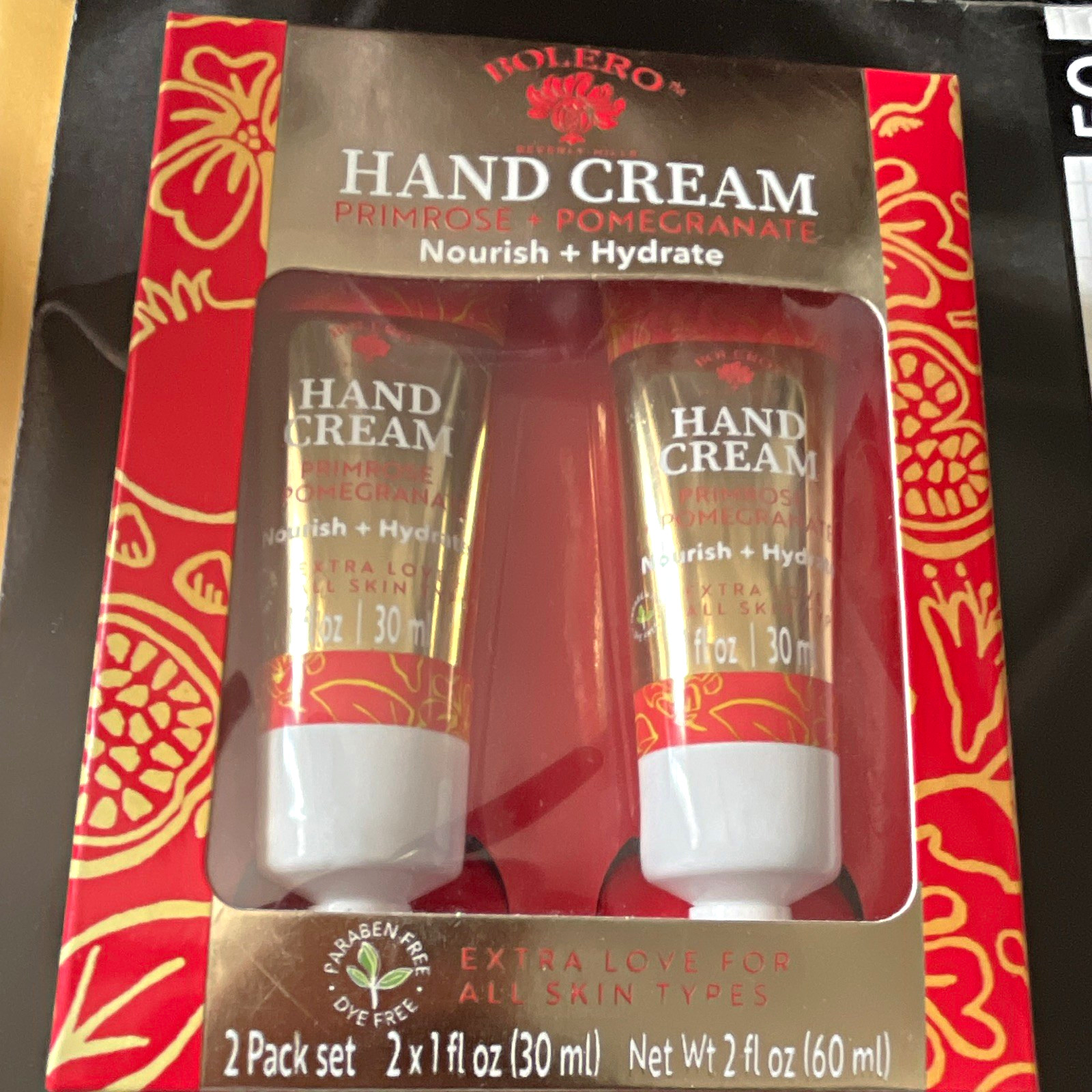 Bolero Primrose + Pomegranate Hydrating Cruelty-Free Hand Cream 2-Pack 2×1 fl oz