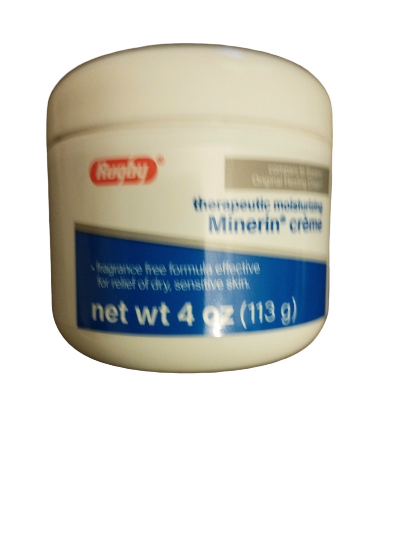 Major Rugby Minerin Creme Dry Skin Relief Hand and Body Moisturizer lotion 4 oz