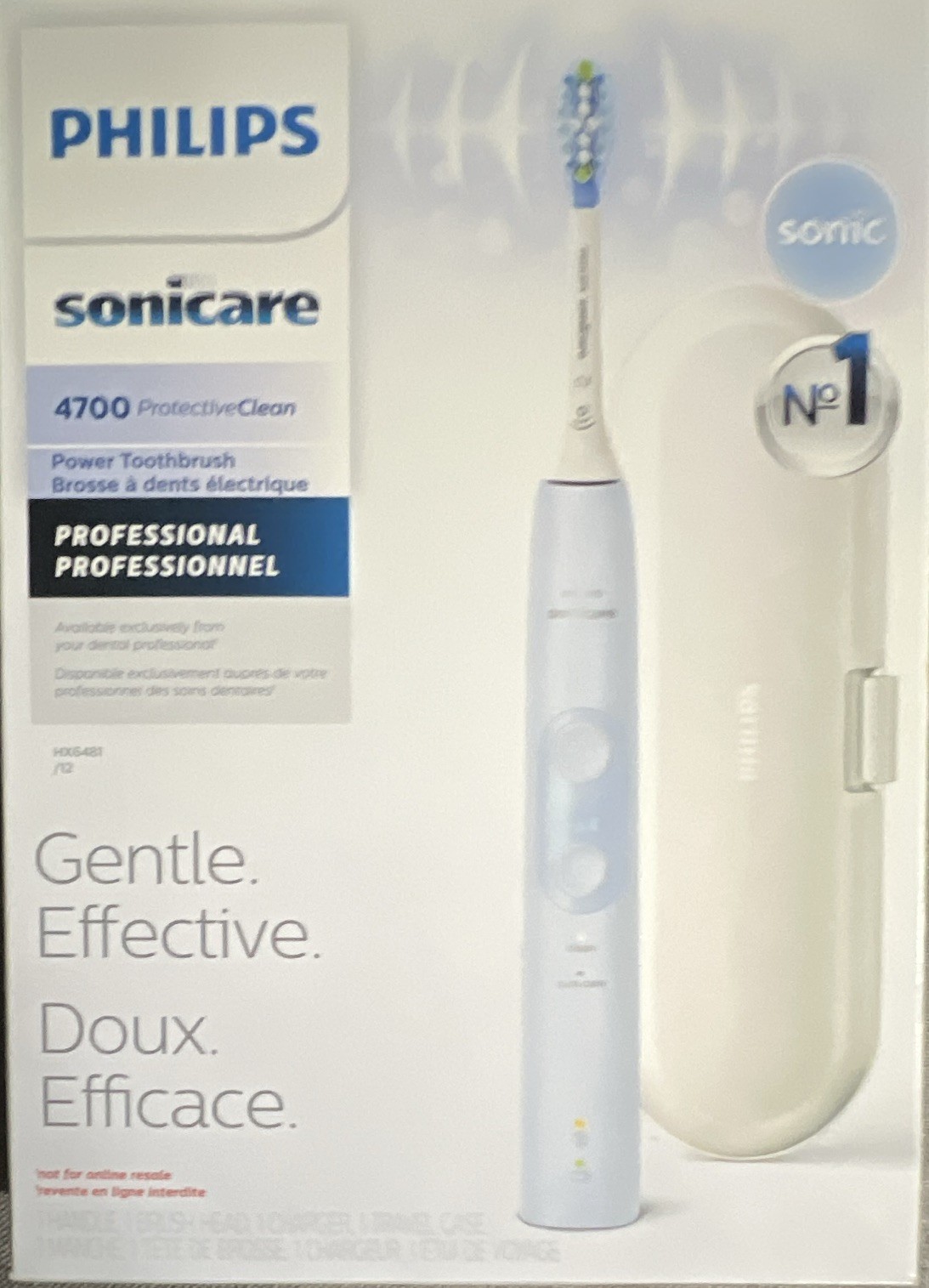 Philips Sonicare 4700 ProtectiveClean Sonic Electric Toothbrush White HX6481
