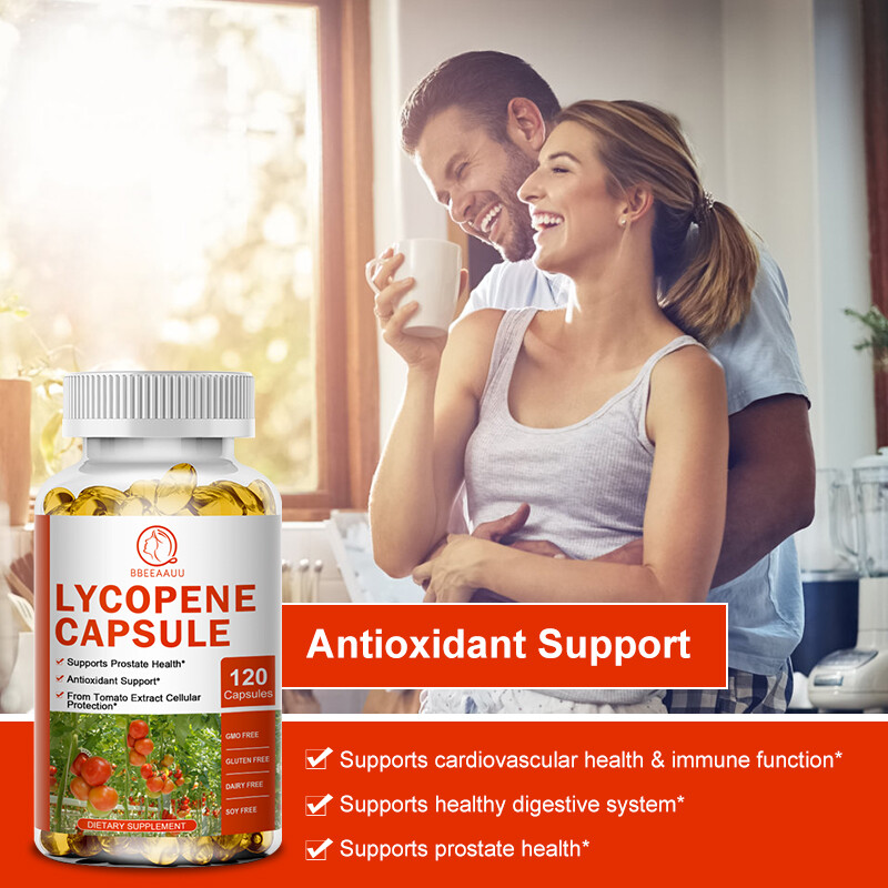 Lycopene Capsules Tomato Extract Complex High Potency For Immune Heart Health