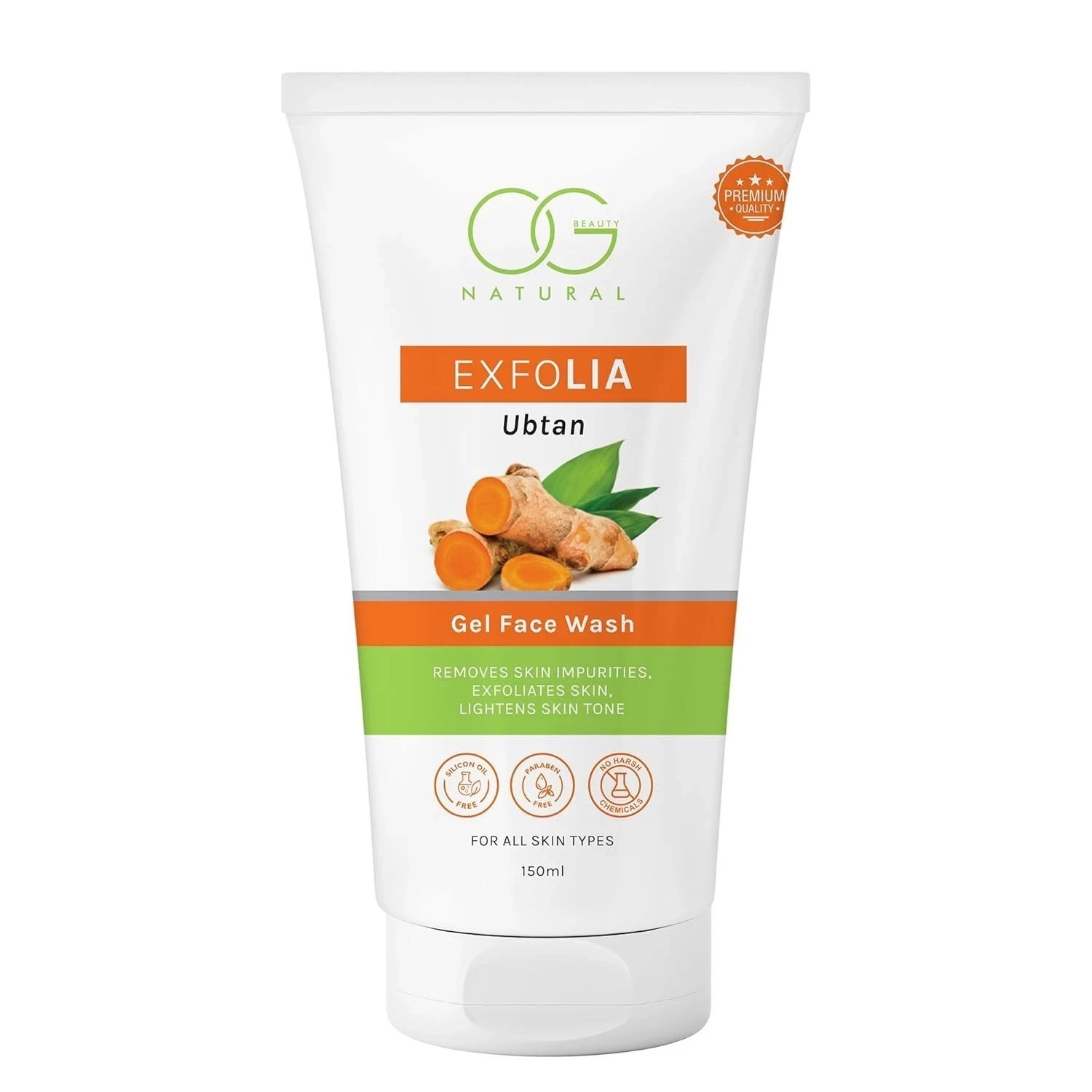 OG Beauty Exfolia Ubtan Gel Face Wash For All Skin Types 150ml