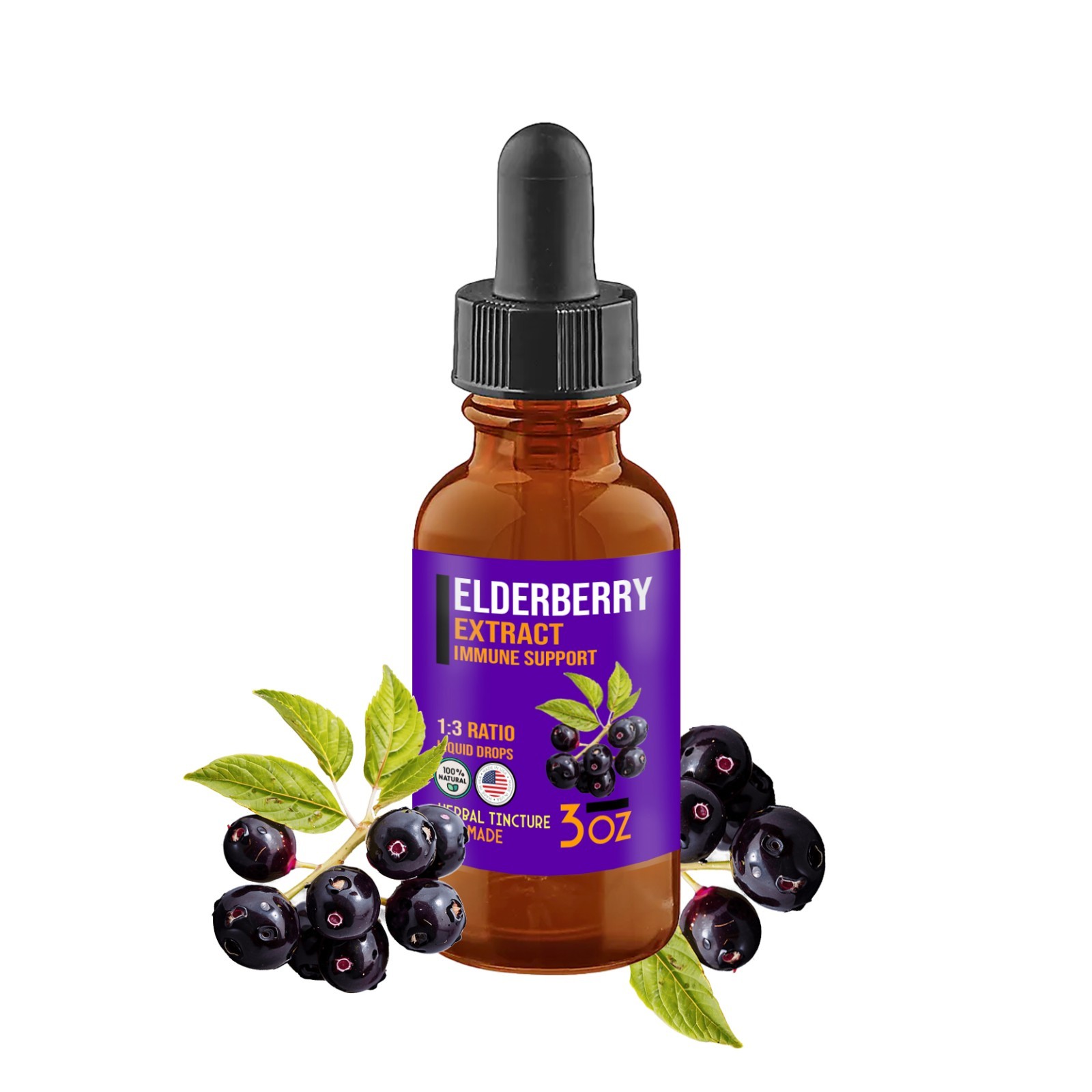 Elderberry Extract – Syrup – Tincture – Immune Support – USA
