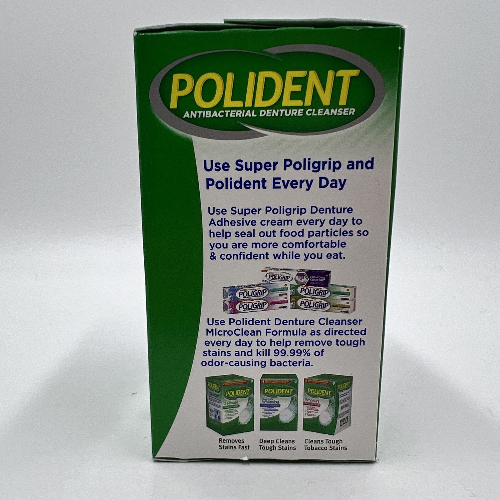 Polident Antibacterial Denture Cleanser 3 Minute Daily Clean 40 Tablets 10/2024
