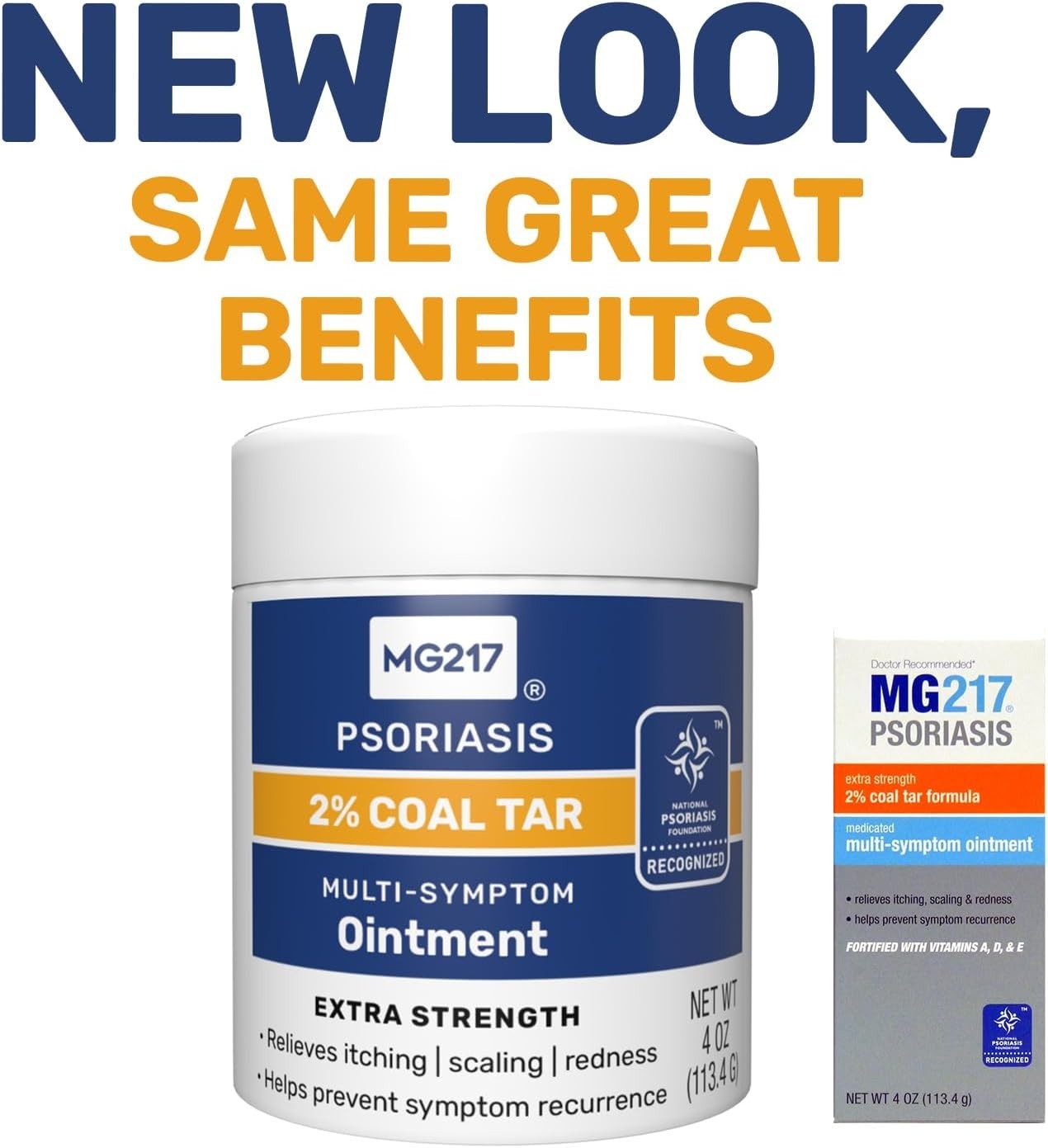 MG217 Psoriasis Coal Tar OINTMENT Intensive Strength 4 oz NEW LOOK!