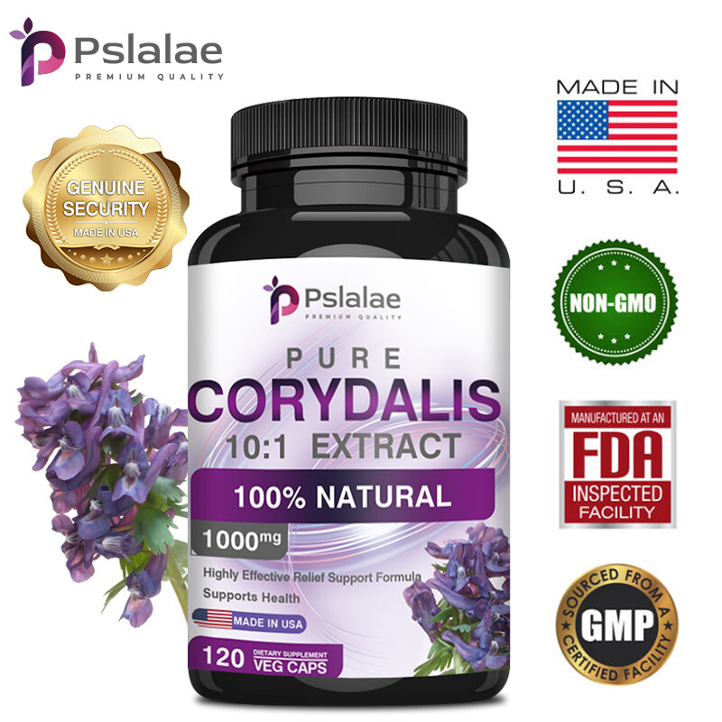 Corydalis Extract Capsules 1000mg – Natural Pain Relief Formula, Relief The Pain