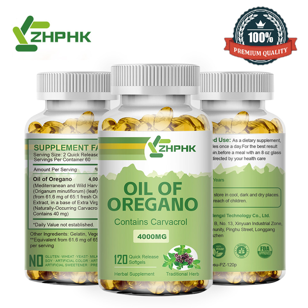 Oil of Oregano 4000mg – Heart, Digestive Health, Immune Support – with Carvacrol