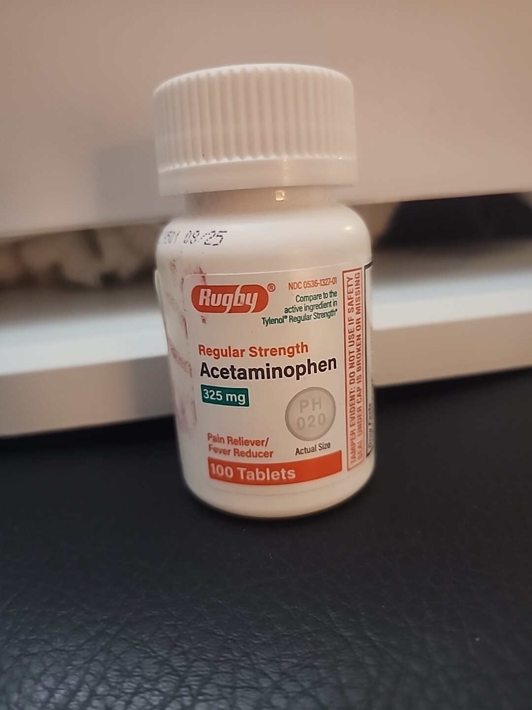 Rugby Acetaminophen 325 mg Tablets 100 Count Exp 08/2025
