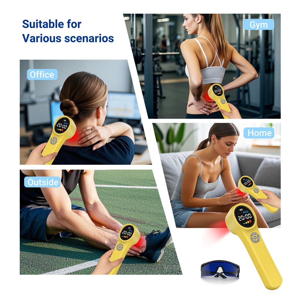 1760mW Cold Laser Therapy Device for Pain Relief Inflammation and Wound Healing