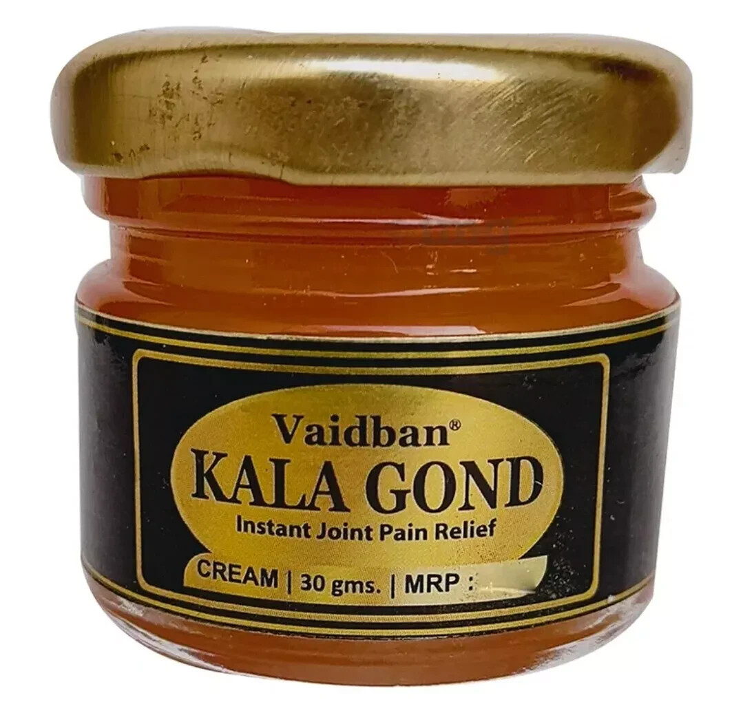 Vaidban Kala Gond CREAM ( Gond Siyah ) 30gm Free & Fast Ship