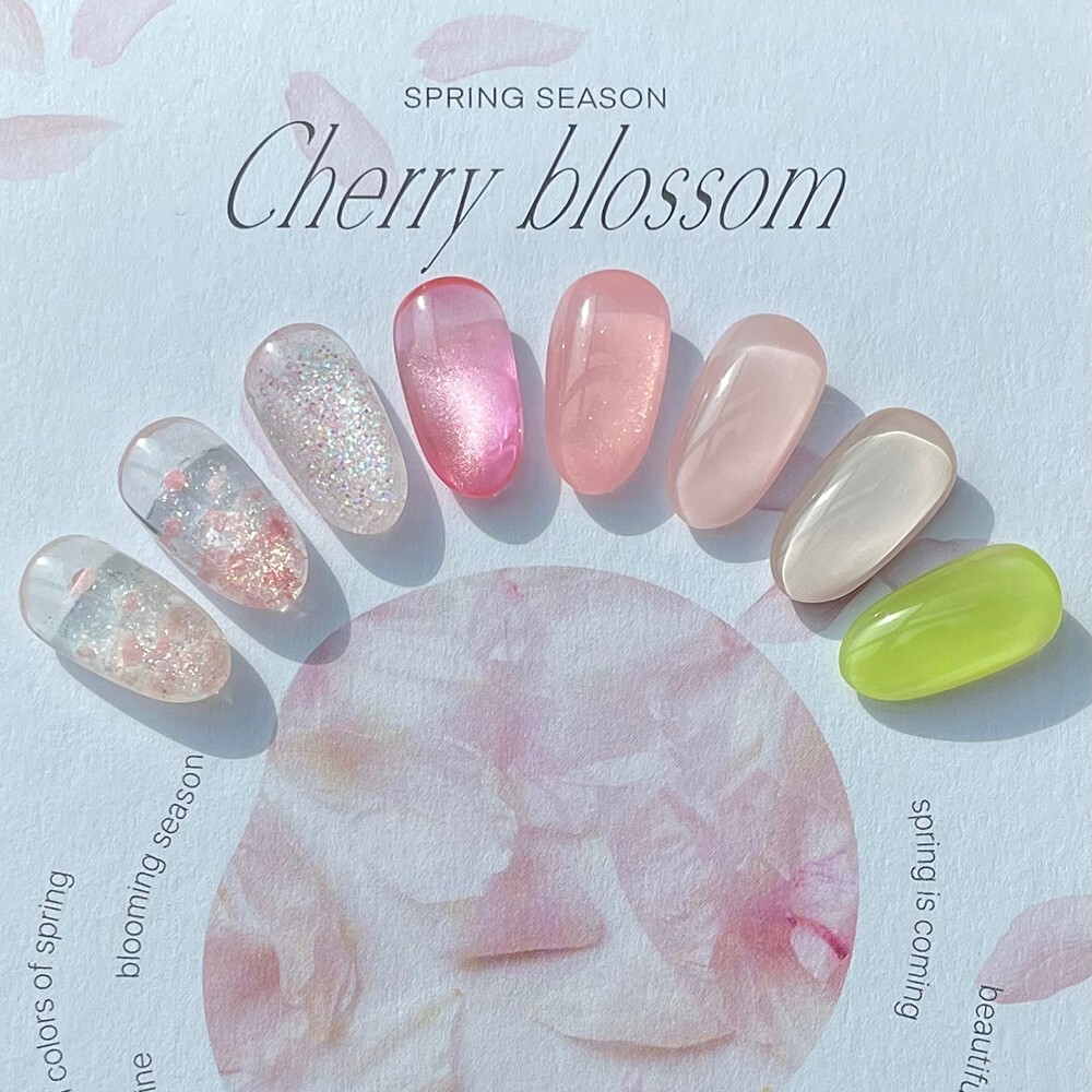 DVOK Cherry Blossom Gel Nail Polish 10g 8 Type Glitter Syrup Magnet K-Beauty