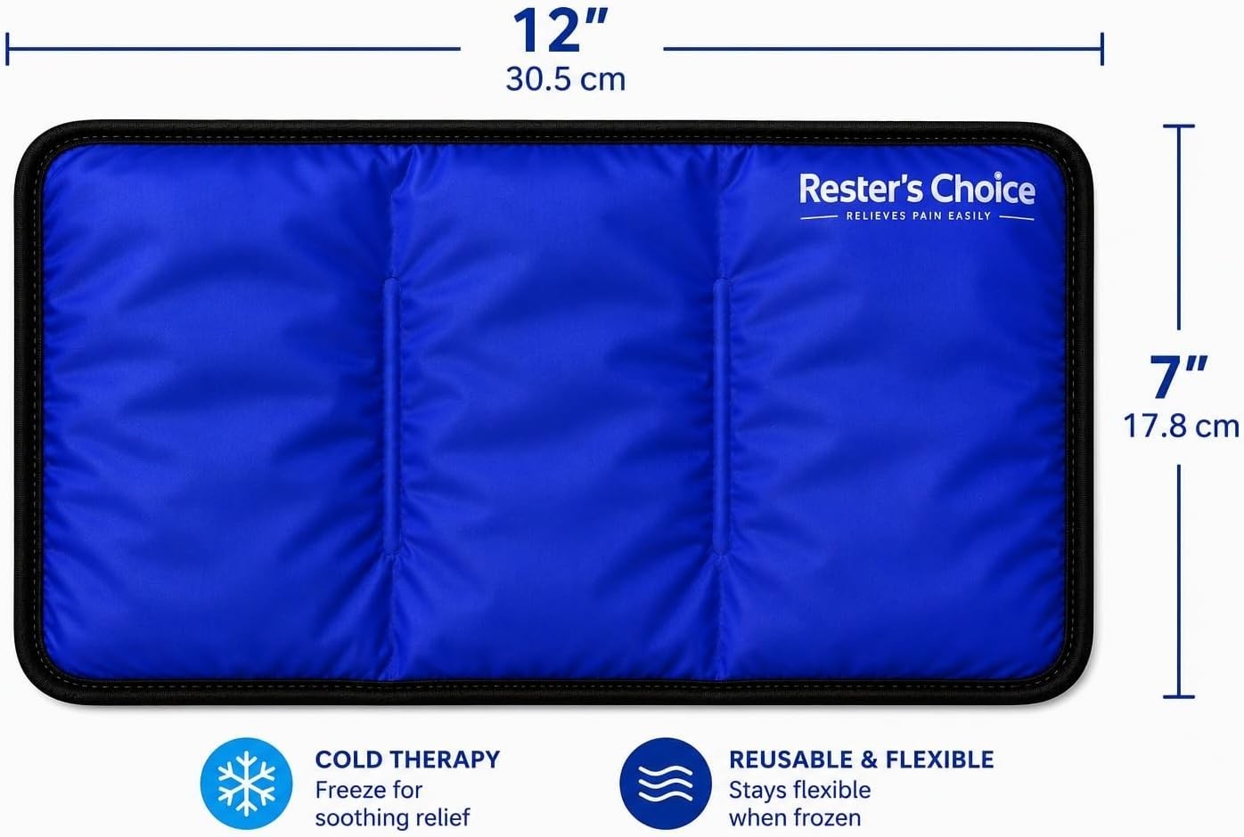 Extra Flexible 7×12 Gel Ice Pack – Leak-Proof Cold Therapy for Swelling Relief