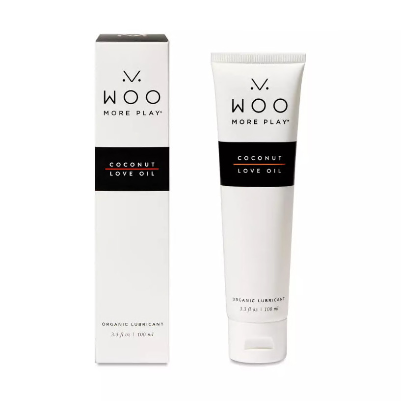 Woo More Play Coconut Love Oil Lubricant 3.3 fl oz