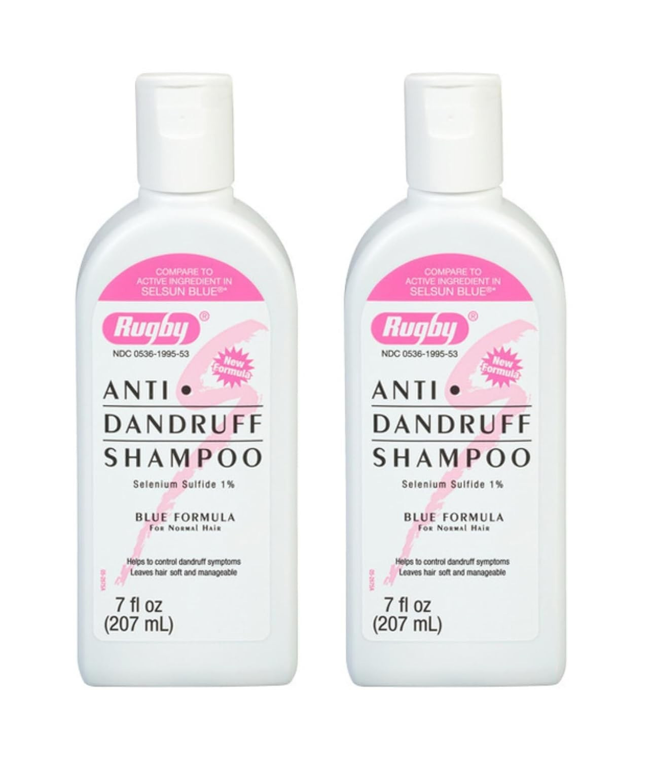 2 Pack Rugby Selenium Sulfide Anti Dandruff Shampoo 7 Oz (207 ml) Fast Shipping