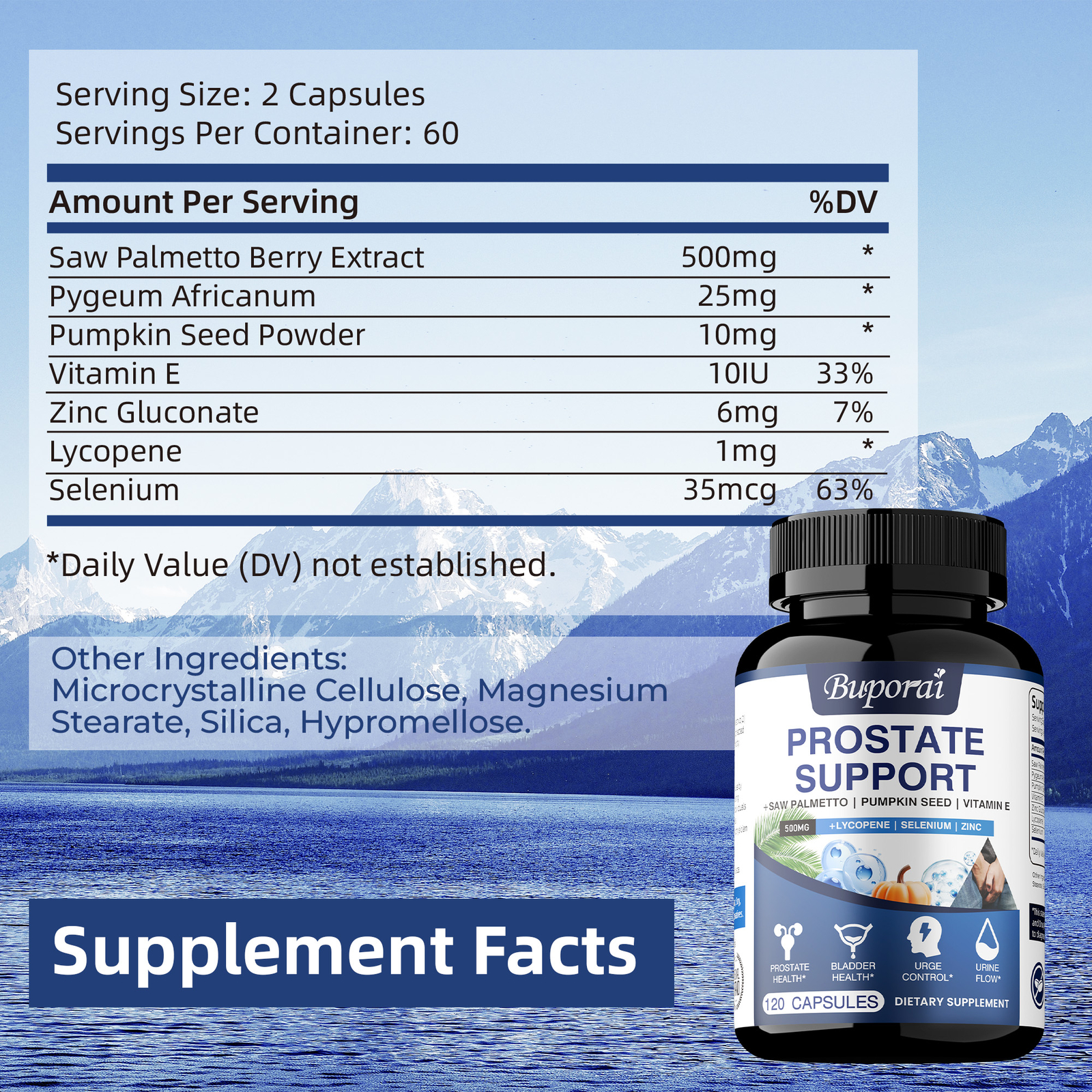 Prostate Support – Supports Prostate Health, Bladder Health, Improves Urine Flow