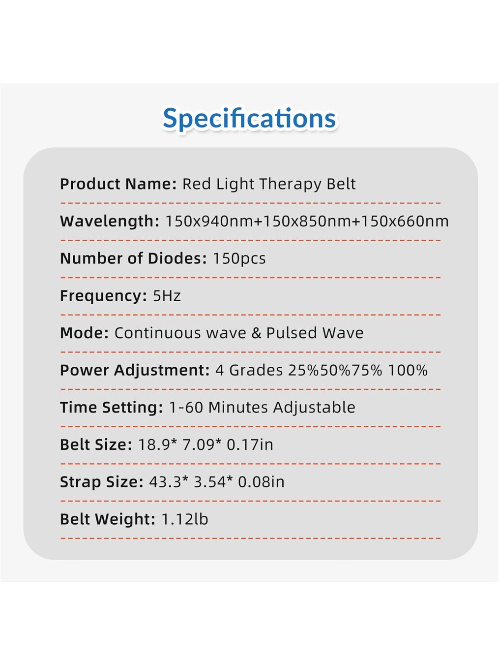 Toponechoice Red Light Therapy Device for Back Shoulder Waist Muscle Pain Relief
