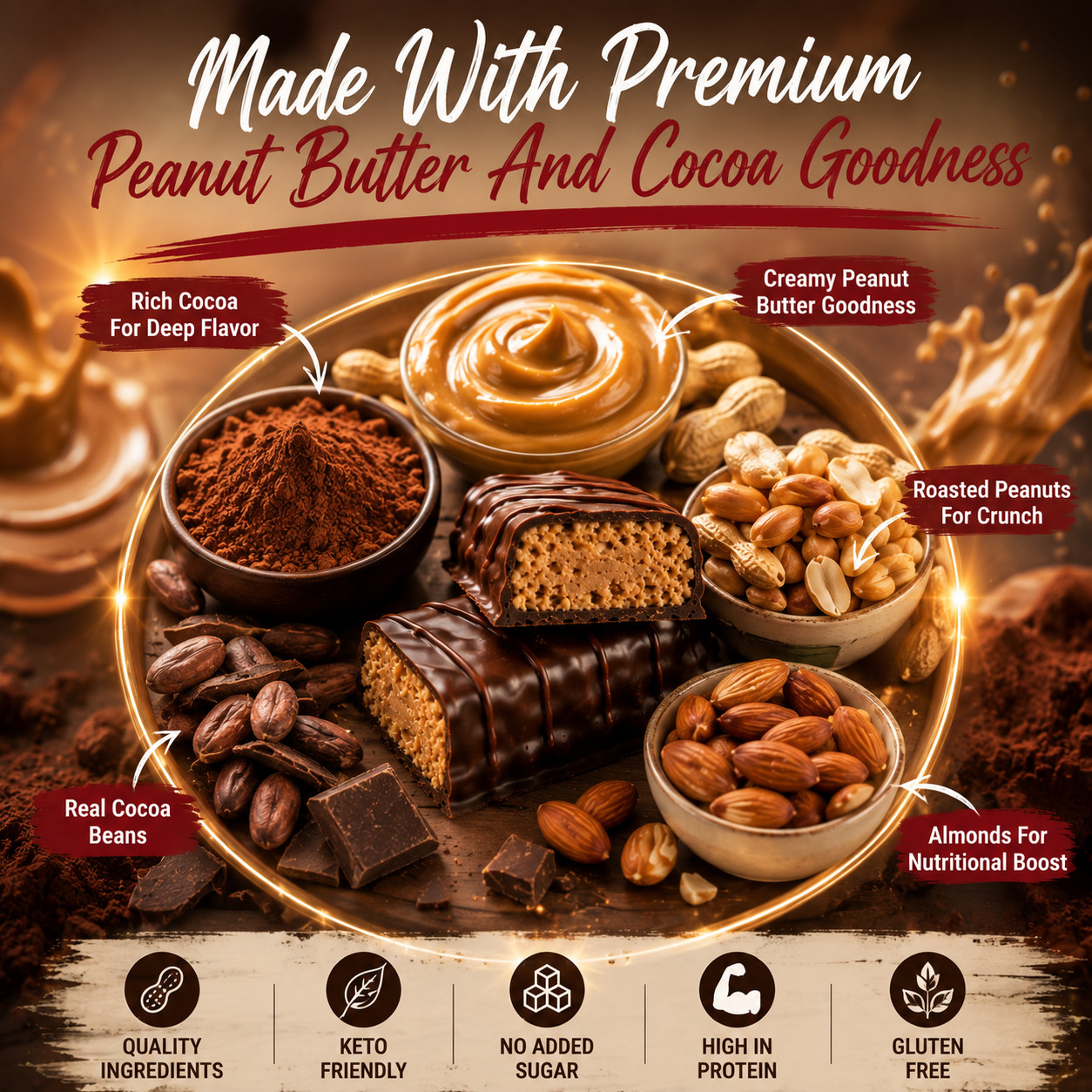 single unit Proti Peanut Butter Keto Bar