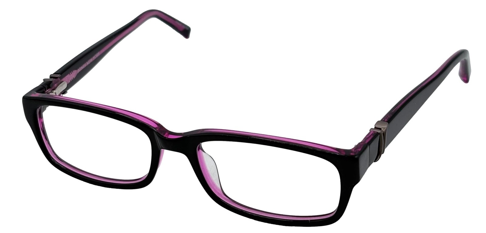 Jones New York Mens Purple Plastic Rectangle Eyewear Frame, J225 49mm
