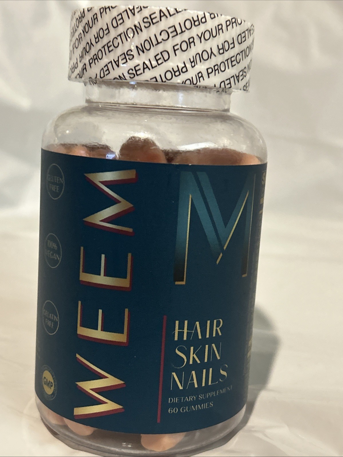 WEEM Hair Skin & Nail Health Vitamin Dietary Supplement Gummies 60 Count 11/27