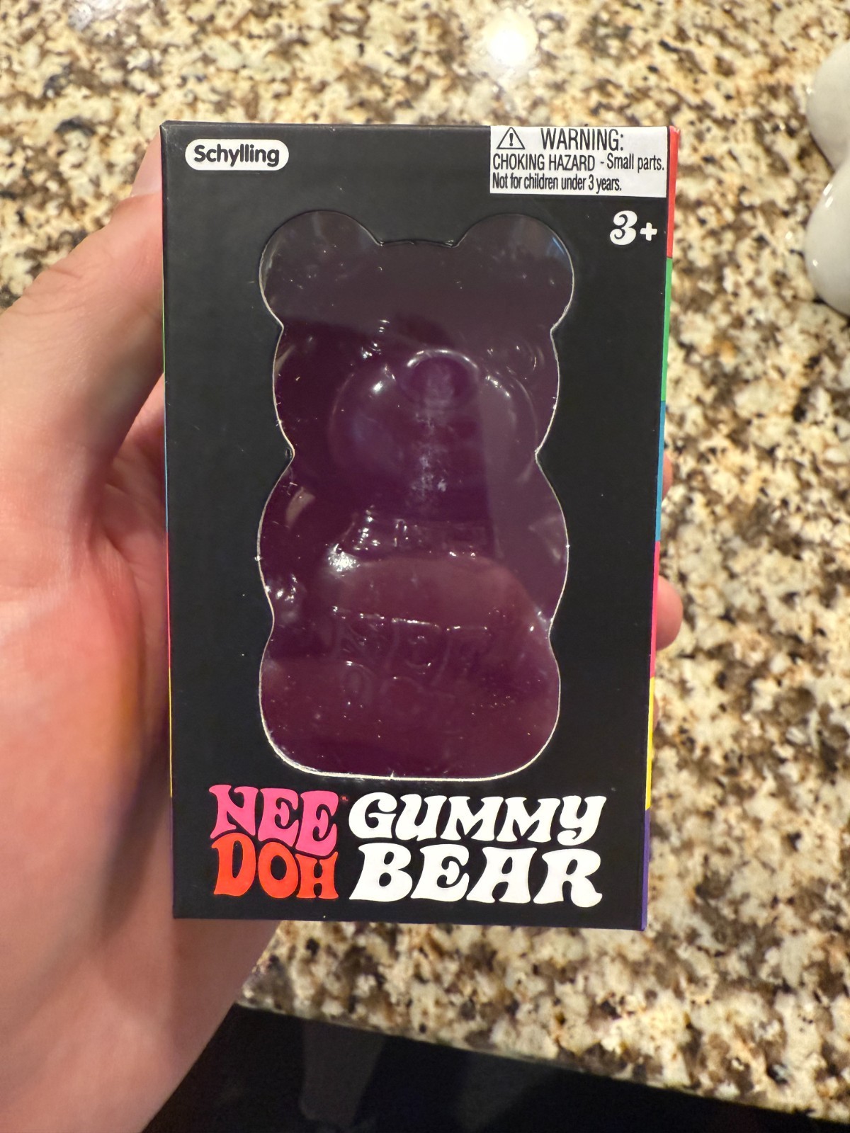 Schylling Nee Doh Needoh Gummy Bear Squishy Toy Brand New Authentic PURPLE