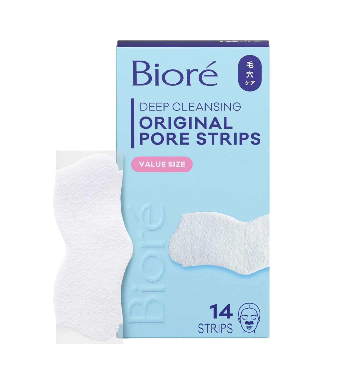 Bioré Original Blackhead Remover Strips, Deep Cleansing Nose Strips With Instant