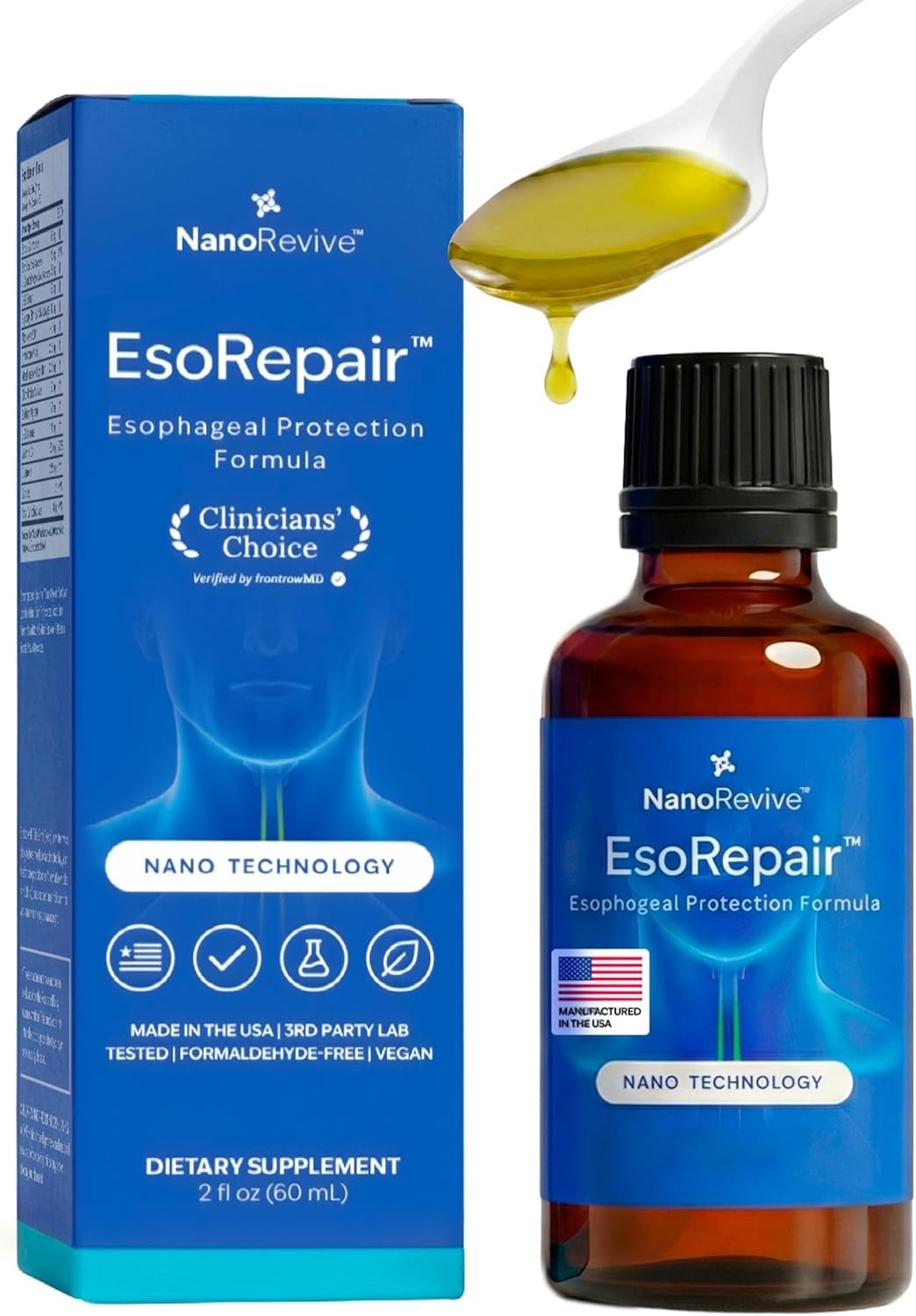 EsoRepair Nano Esophageal Women for Health Stomach Supplements Men & & Digestive