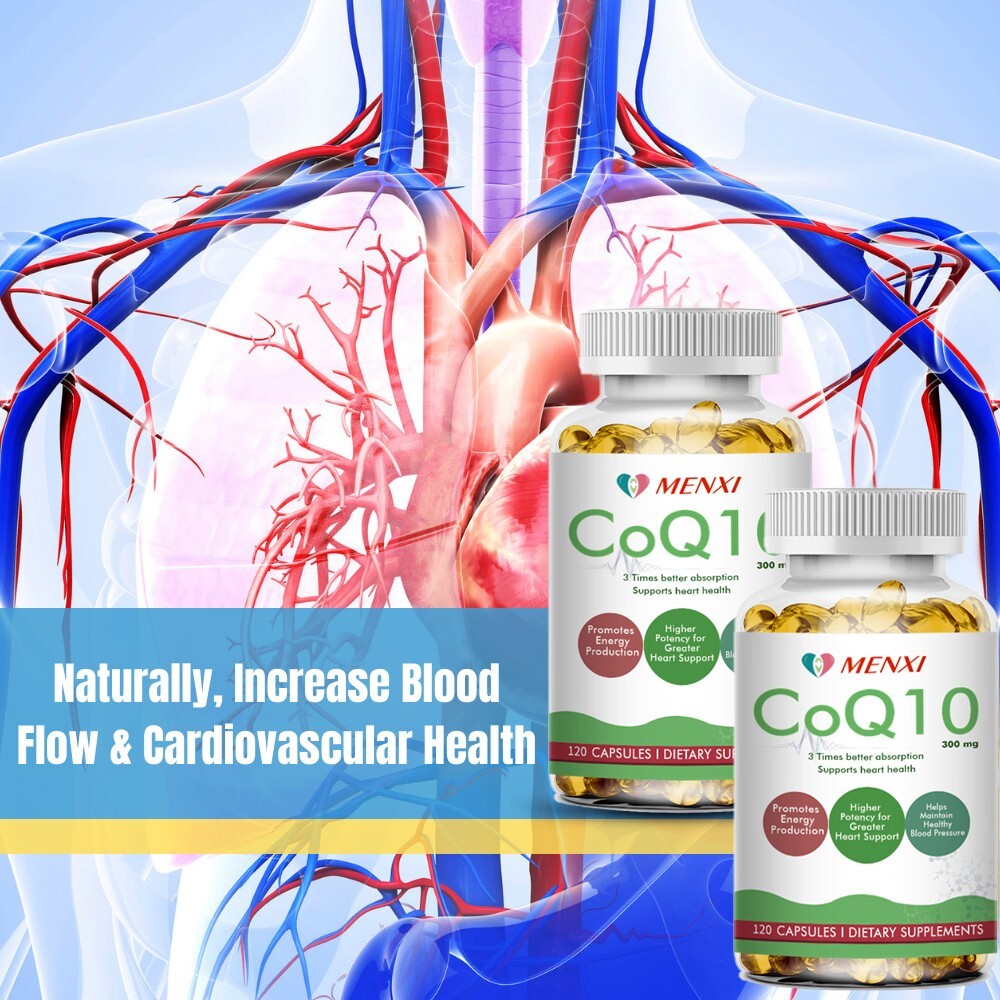 CoQ-10 300mg 240 Softgels Coq10 Co Q10 Coenzyme Heart Support NON GMO Free Ship