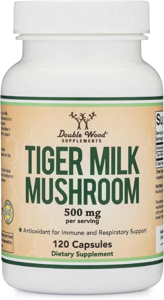 Double Wood Supplements Tigers Milk Mushroom Supplement (Lignosus Fungi) 500Mg p