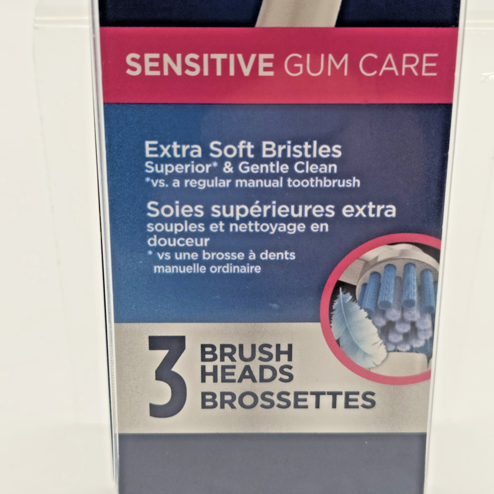 Oral-B Sensitive Gum Care Electric Toothbrush Heads Extra Soft Bristles 3-Pack