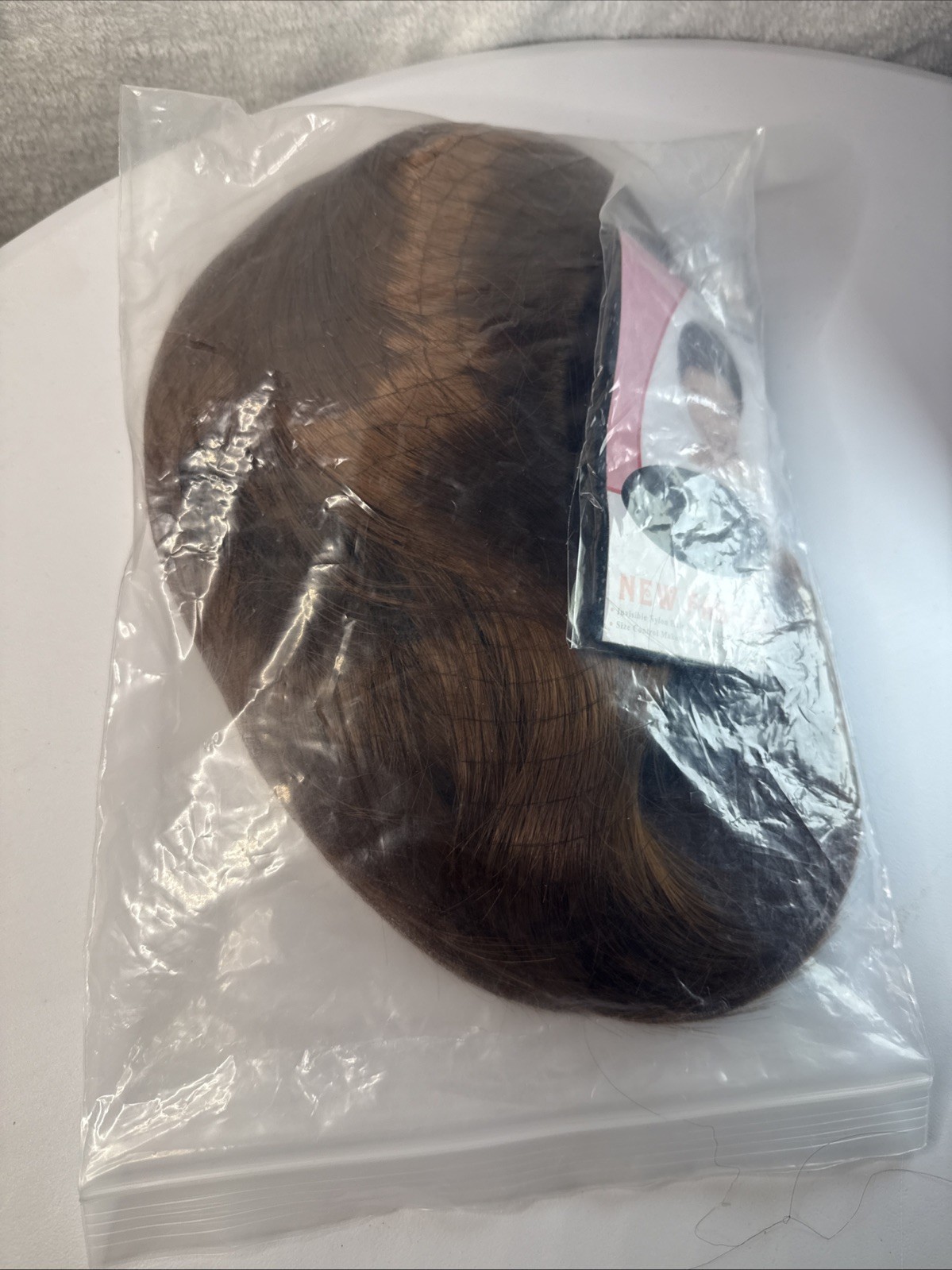 New Synthetic 10″ Brown Wig with Wig Cap & Nylon Hair Net Free Shipping