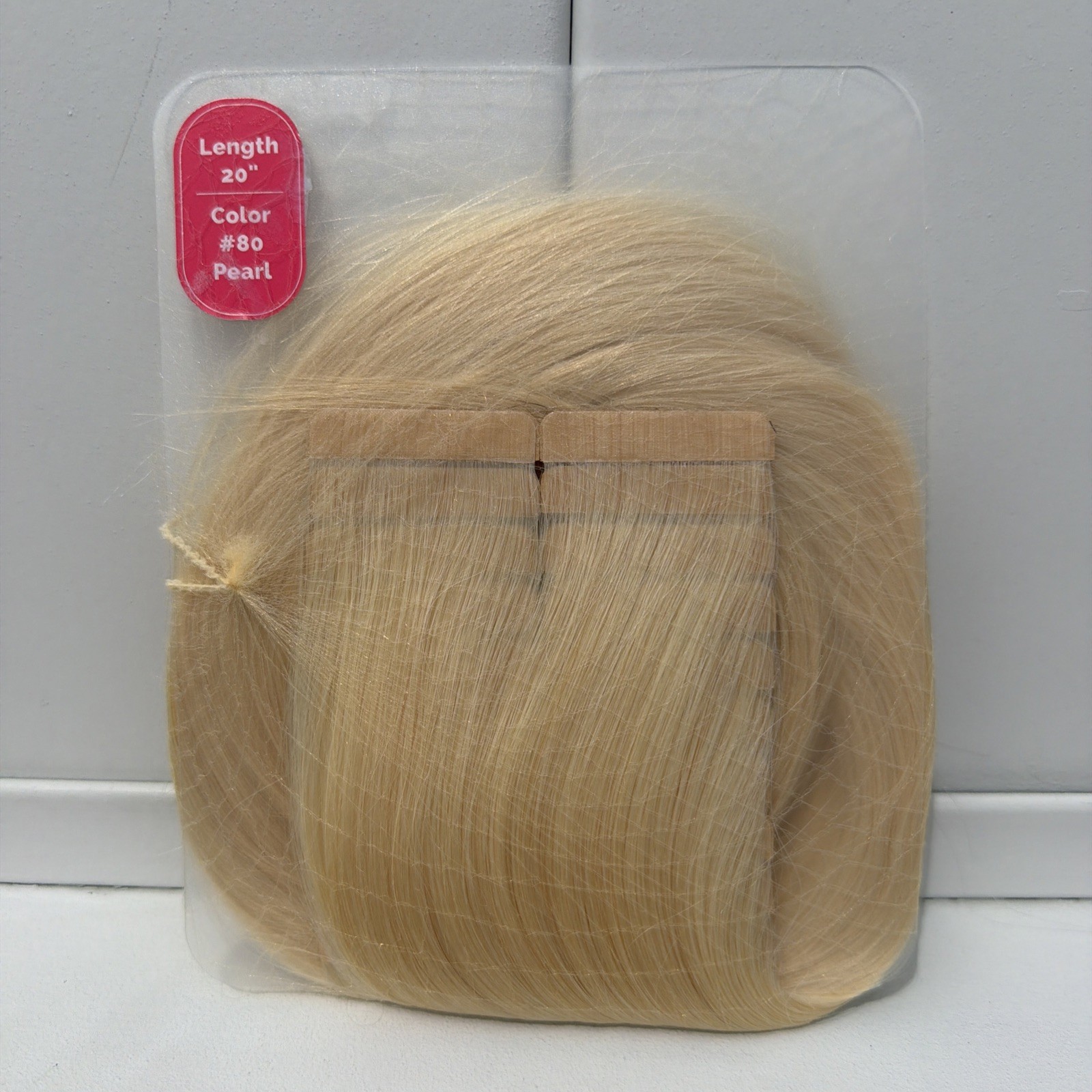 Hotheads Tape In Extensions LUSH Originals 20” 20 Pieces Pearl #80 Blonde NEW