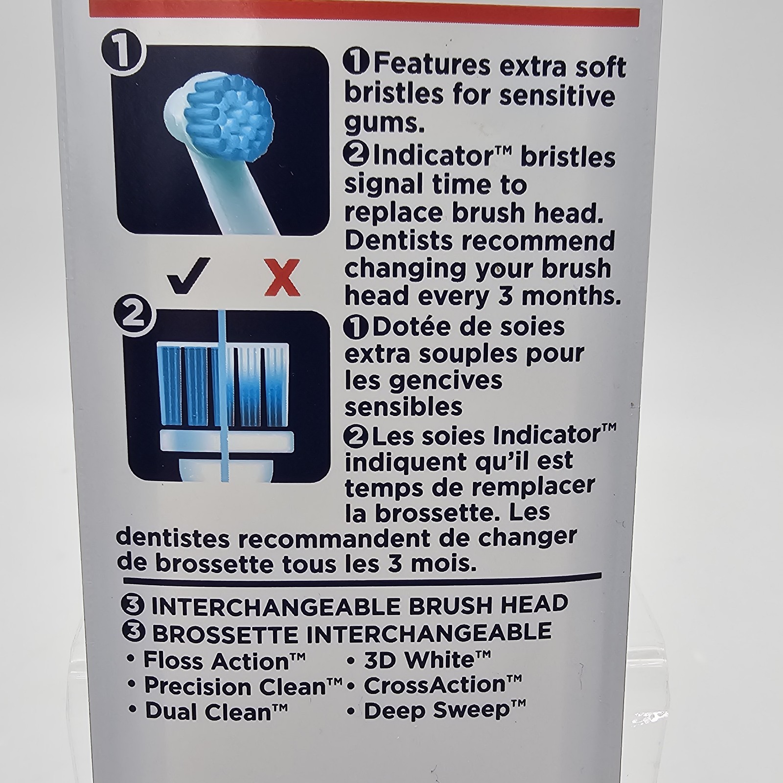 Oral-B Sensitive Gum Care Electric Toothbrush Heads Extra Soft Bristles 3-Pack