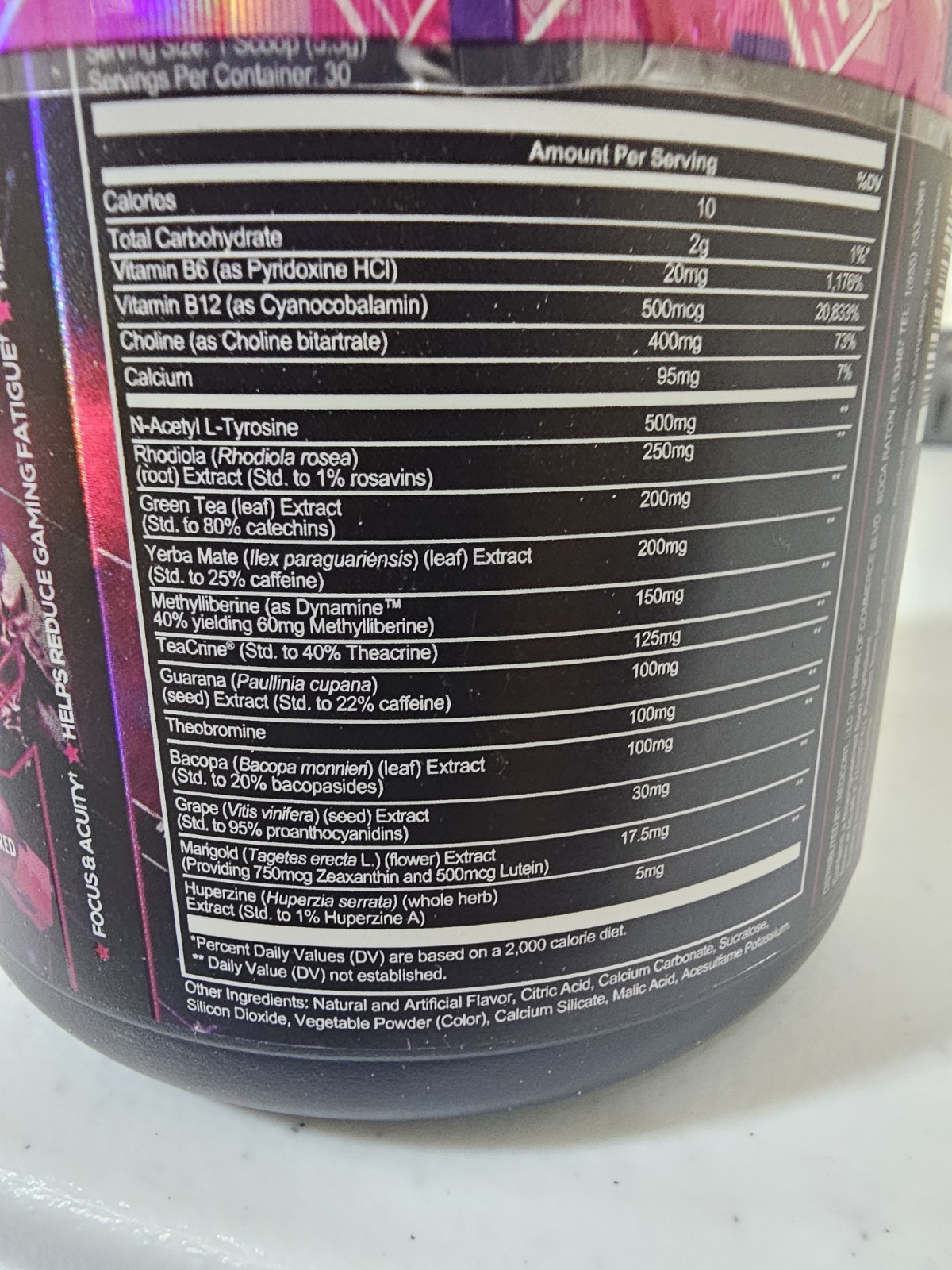 REDCON1 War Games Bubblegum Focus Nootropic Powder 5.61oz 30 Serv Exp 08/2025