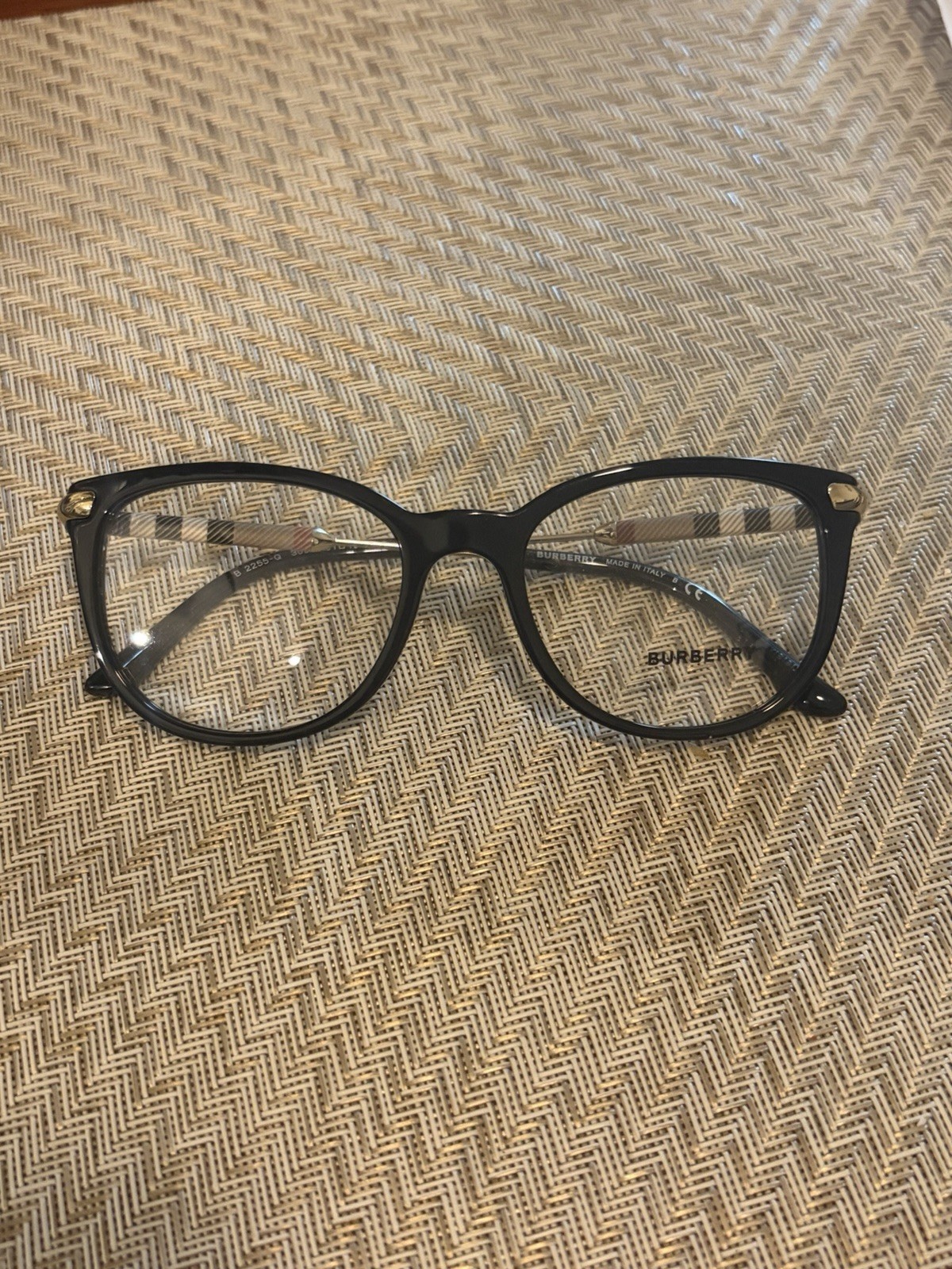 Burberry BE2255Q 3001 Black Eyeglass Frames 51-18-140 Authentic New w/ Box