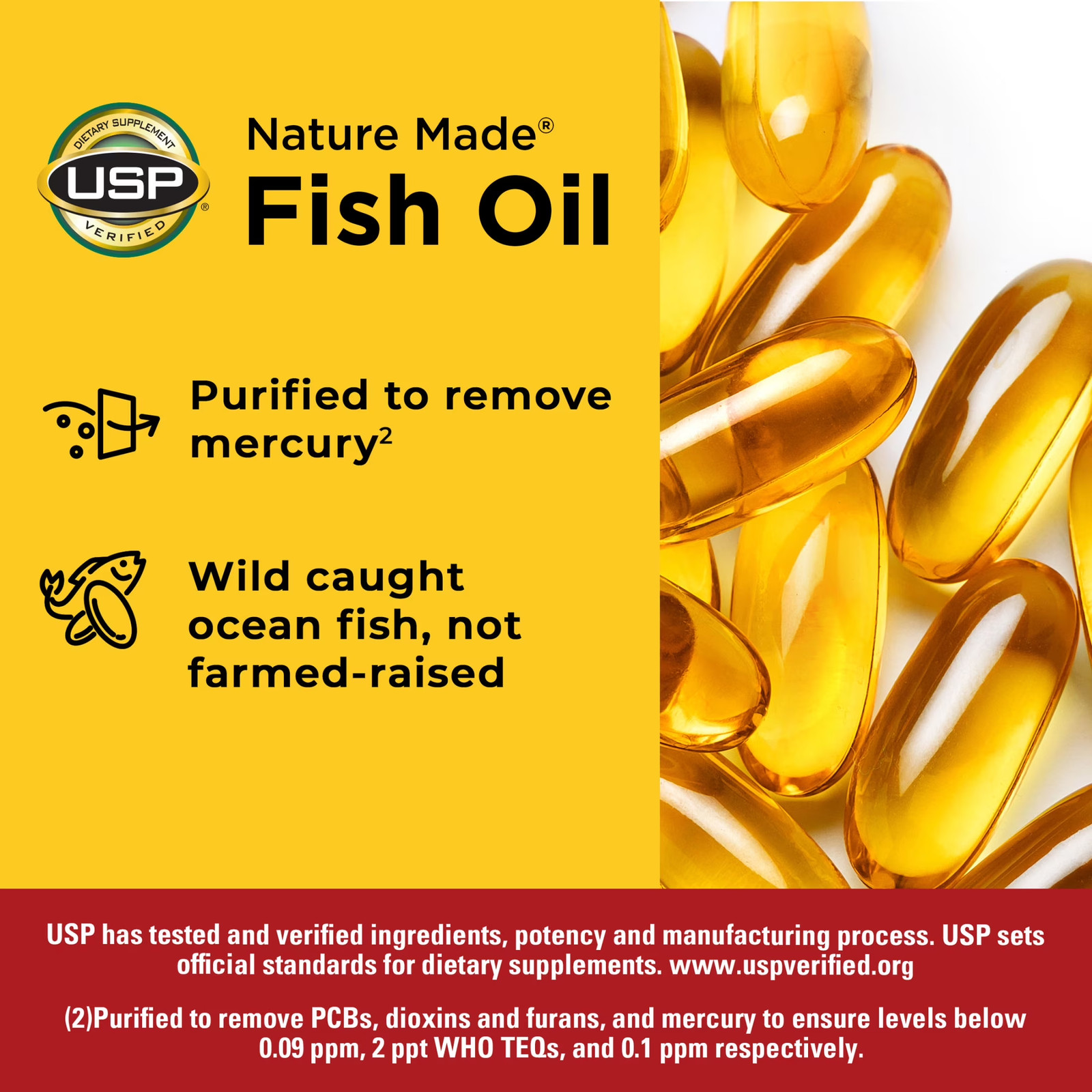 Fish Oil 2400Mg per Serving Softgels, Omega 3 Fish Oil Supplements, 134 Count