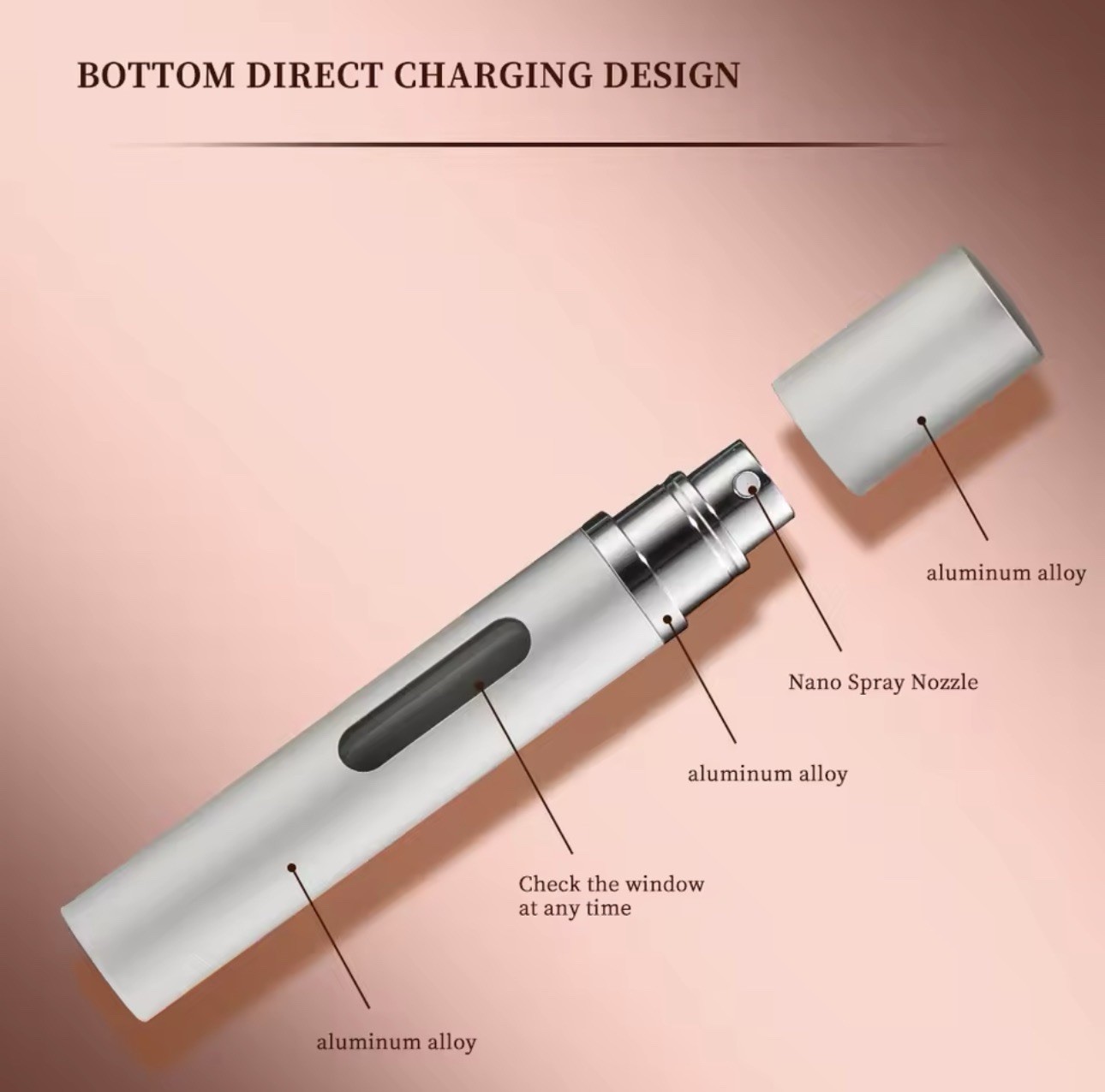 1/pcs Mini Refillable Perfume Bottle Spray Scent Pump Empty Cosmetic Bottle5/8ml