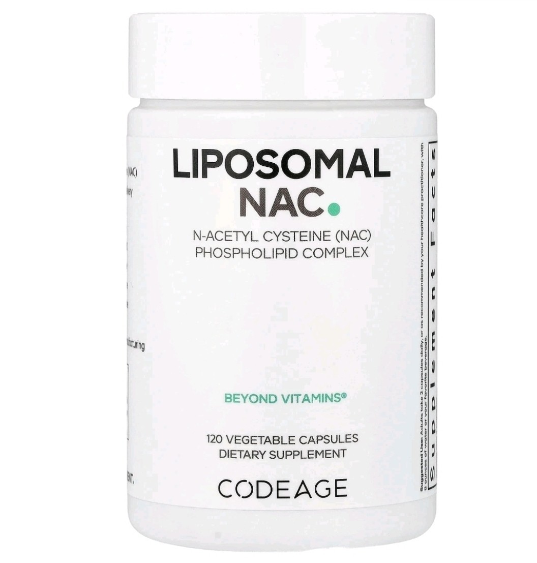 Codeage Liposomal NAC, 120 Vegetable Capsules Ex 07.28 NEW