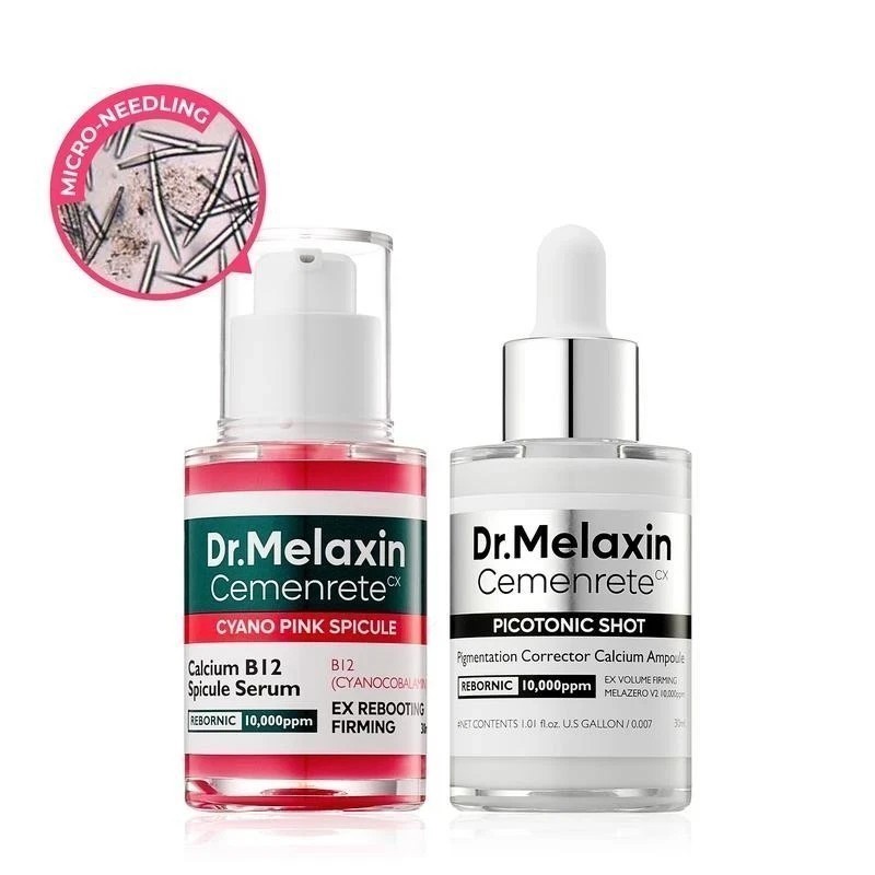 Dr.Melaxin Cemenrete Cyano Pink Spicule Serum with Calcium skin care Two set —
