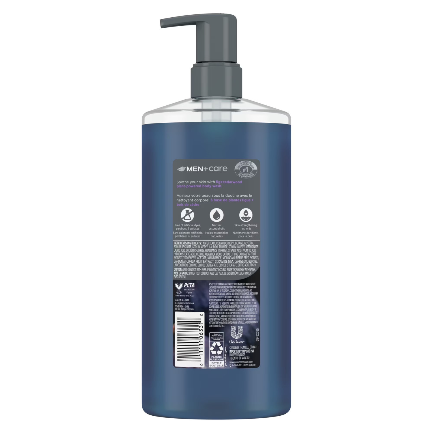 Dove Men+Care Fig Cedarwood Plant-Based Body Wash 26 fl Oz