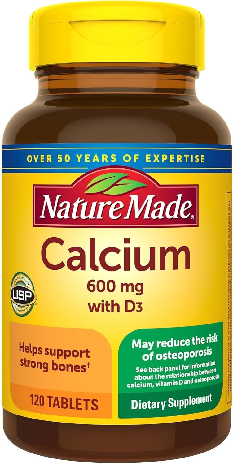 Nature Made Calcium with Vitamin D3 – Bone Health – 600 mg – 120 tablets