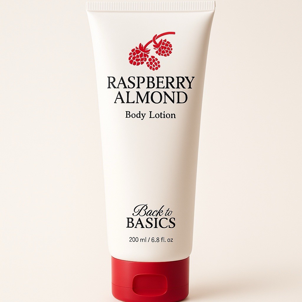 Back To Basics Raspberry Almond Body Lotion 6.8 oz – Discontinued – Rare Find