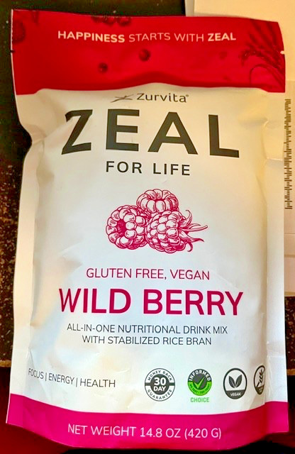 Zurvita Zeal for Life – ORIGINAL – Gluten Free VEGAN Wild Berry (14.8oz) 03/27!