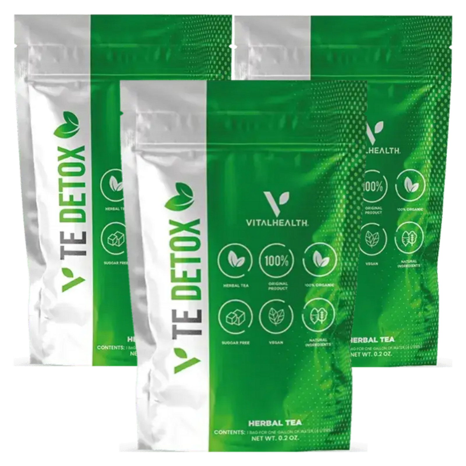 VITAL HEALTH V TE DETOX TEA 3 PACK DEAL | FASTEST SHIPPING | FRESH V-TEDETOX