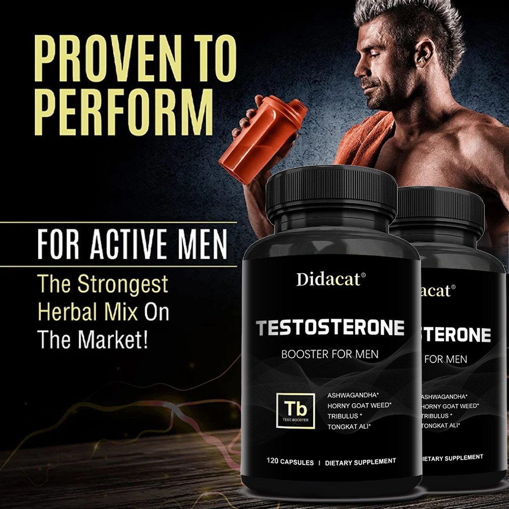 Testosteron Booster Capsules Men Energy Endurance Stamina Strengthen Muscle US