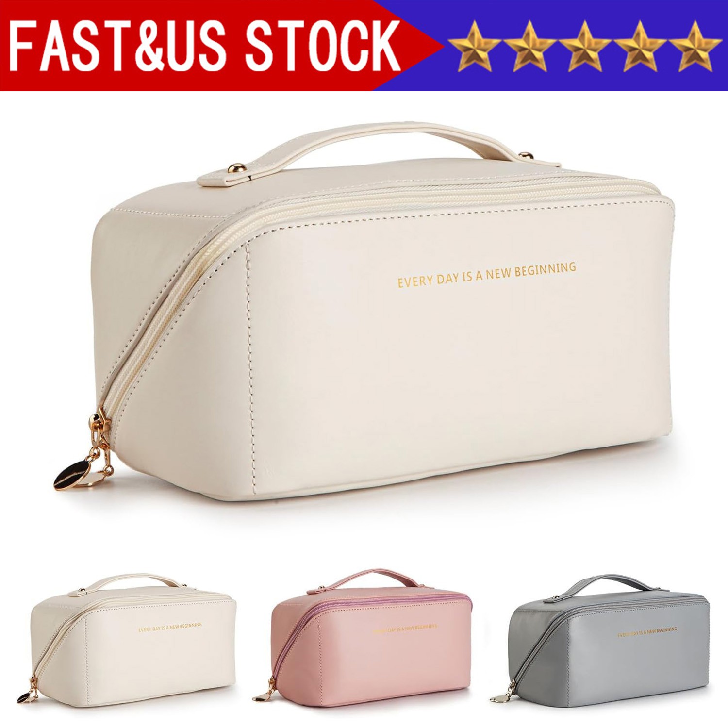 Makeup Organizer Bag Large Professional Cosmetic Case Storage Handle Travel Kit