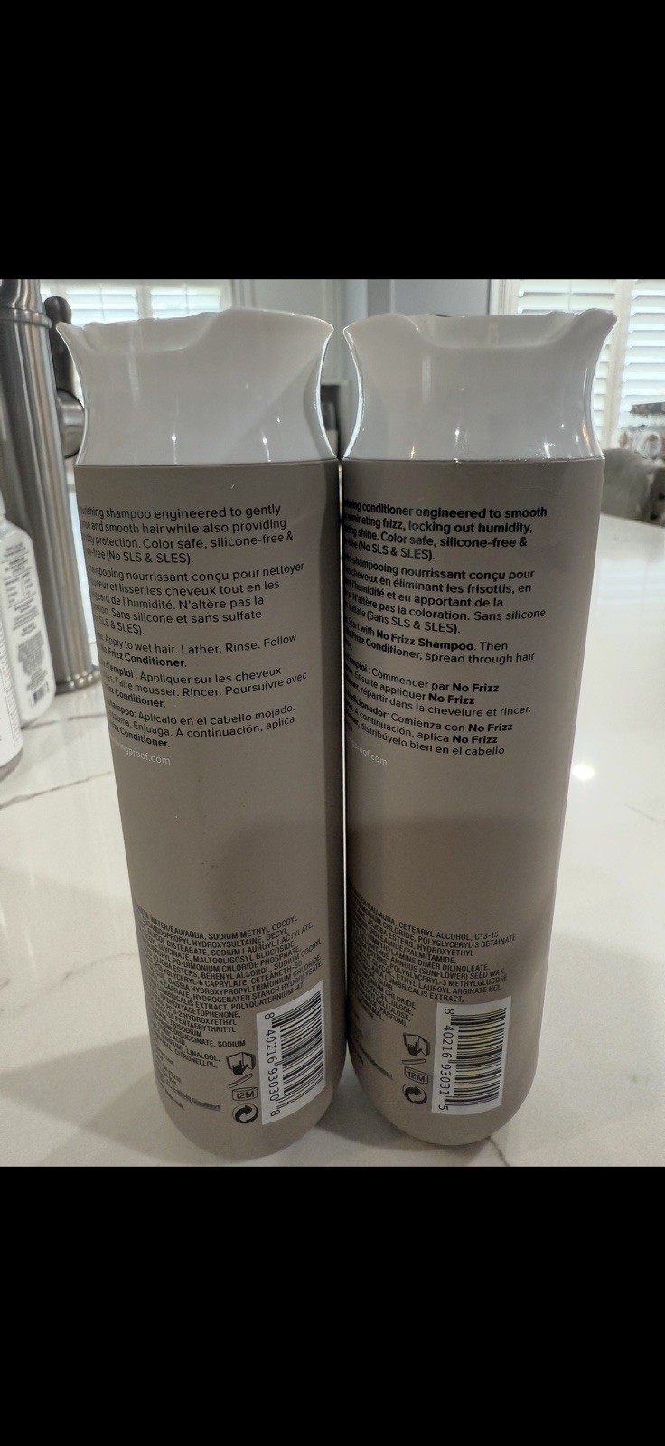 Living Proof No Frizz Shampoo & Conditioner Set 8 fl oz 236 ml each New