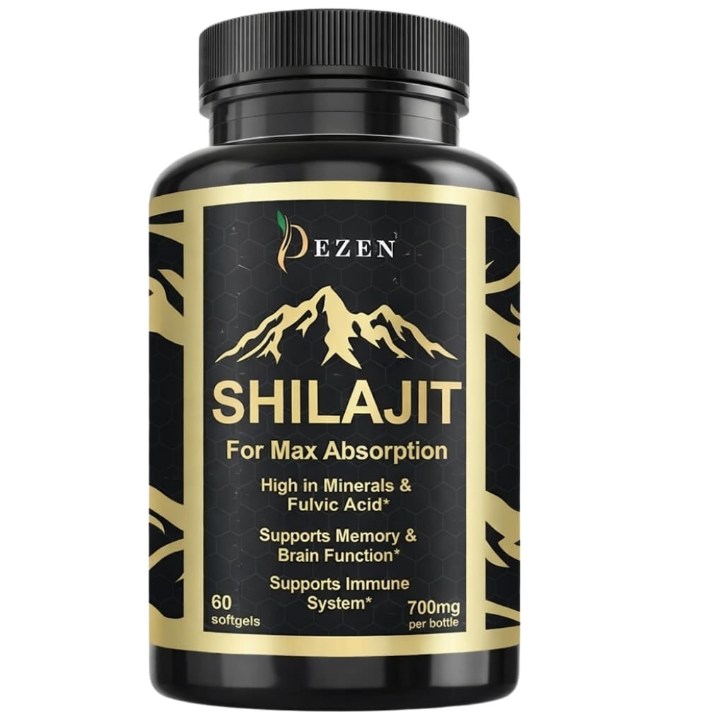 DEZEN Pure Himalayan Shilajit Softgel 60 Count Each Bottle