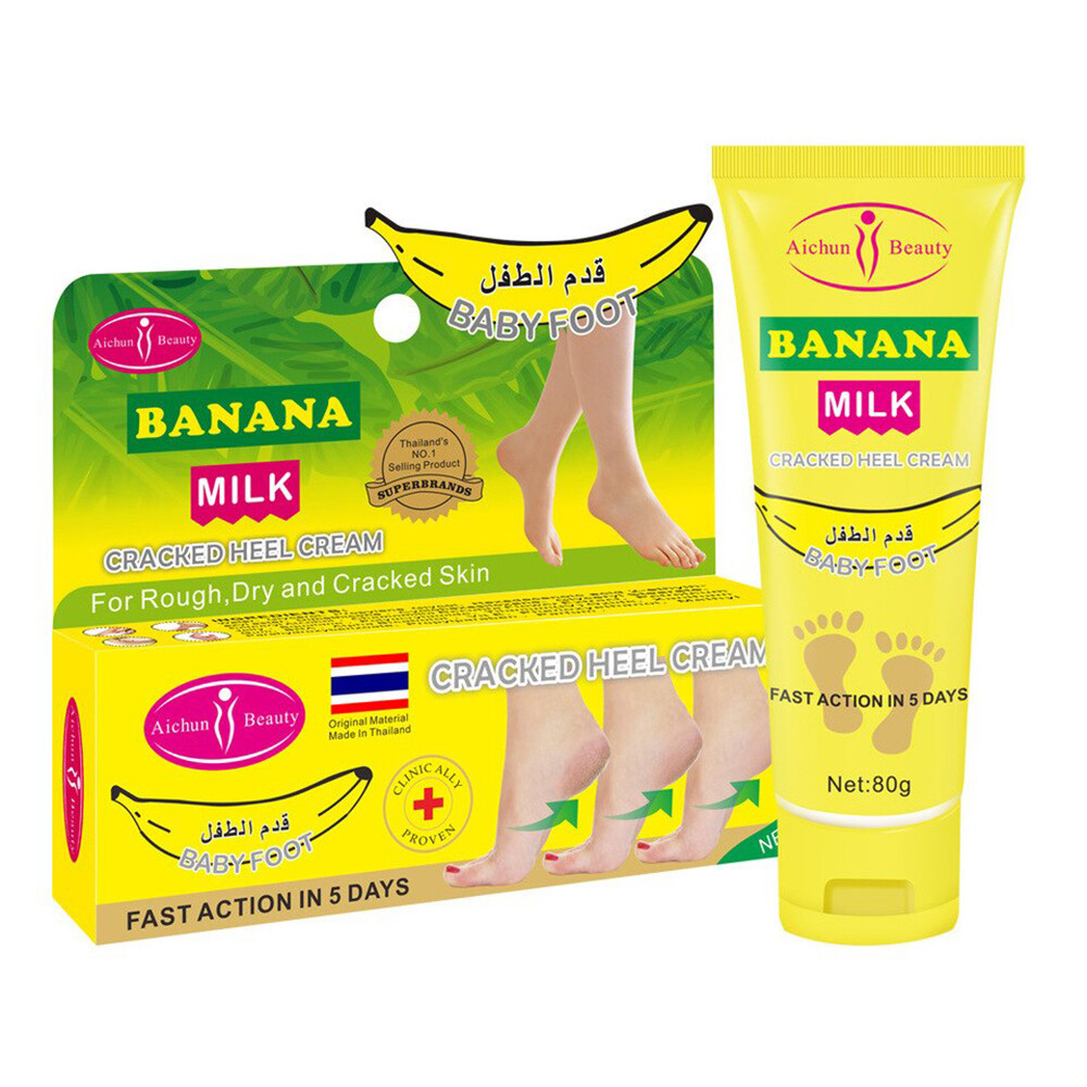 AichunBeauty Banana Milk Cracked Heel Cream Baby Foot Repair Rough Dry Skin 80g