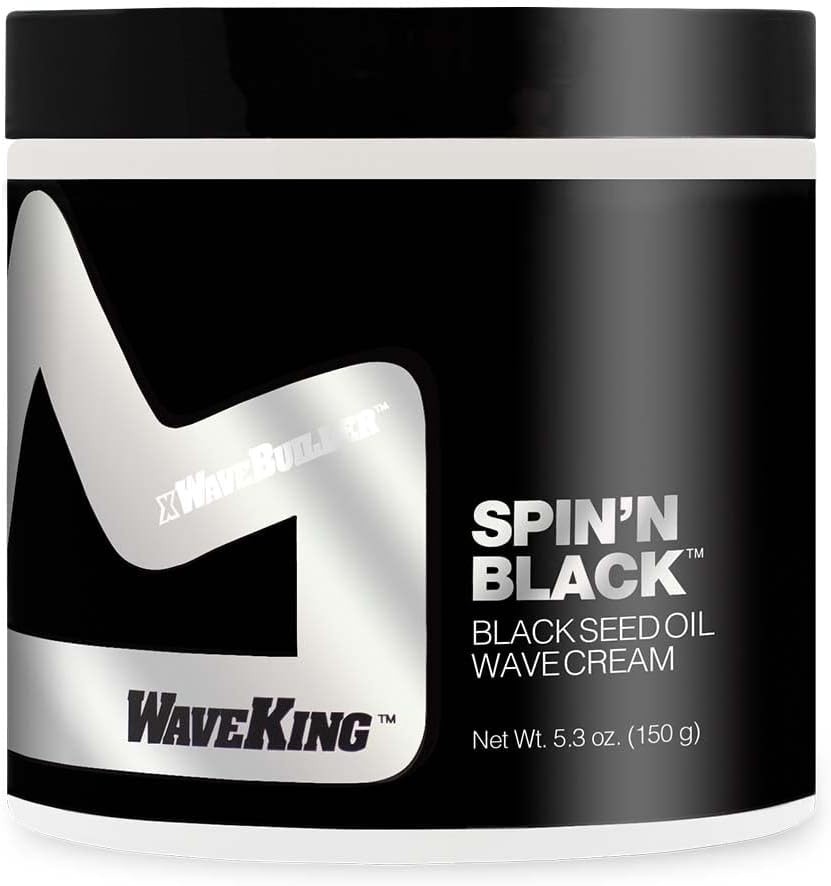 Wave King x Wavebuilder Spin’n Black Black Seed Oil Wave Cream