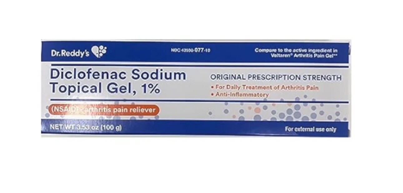 Generic Arthritis Pain Diclofnac Gel 1% 100grams Pack Of 2 Boxes Free Shipping !
